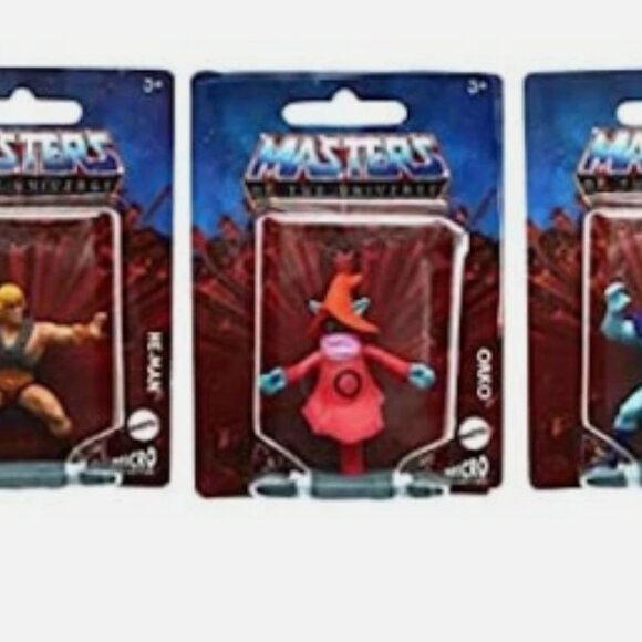 Masters of the Universe He-Man,Skeletor, Orko 2” Mini Figurine Cake Toppers NEW - Picture 1 of 7